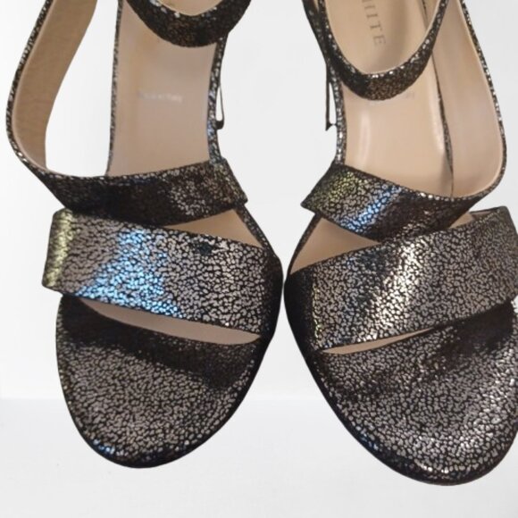 Ron White Metallic Heels Size 40 EU 9.5 US - Picture 5 of 12